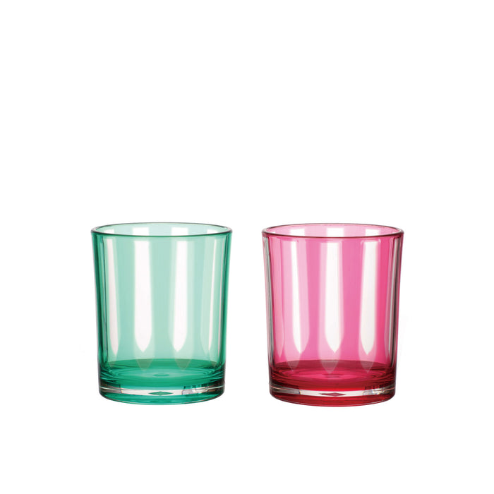 14 oz. Acrylic Drinking Glass with Stripes, 3 Colors