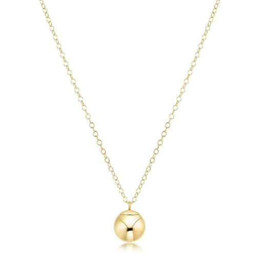 16 Necklace Gold Classic Gold 8mm Charm by enewton by Enewton