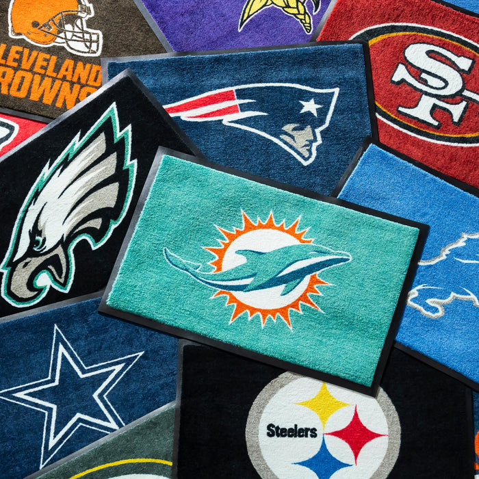 2'x3' USA Made Indoor/Outdoor Entryway Mat, Miami Dolphins