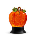 9.5 Lighted Flat Swirling Glitter Water Pumpkin - A. Dodson's