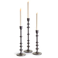 Abacus Taper Holders, Set Of 3