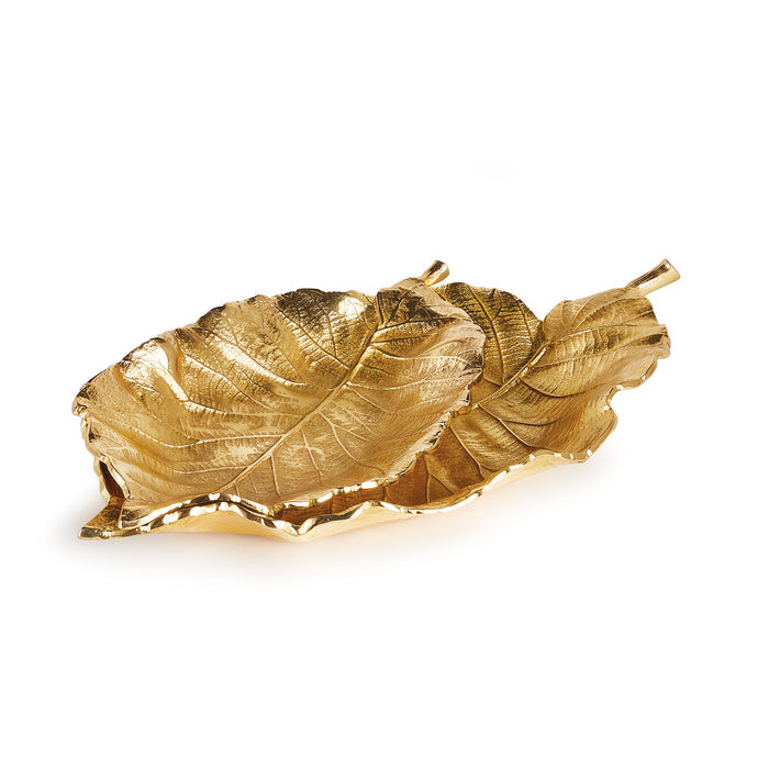 Alegra Leaf Trays, Set Of 2