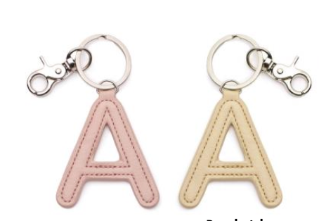 ALPHABET VEGAN LEATHER KEYRINGS - A. Dodson's