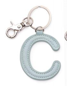 ALPHABET VEGAN LEATHER KEYRINGS - A. Dodson's