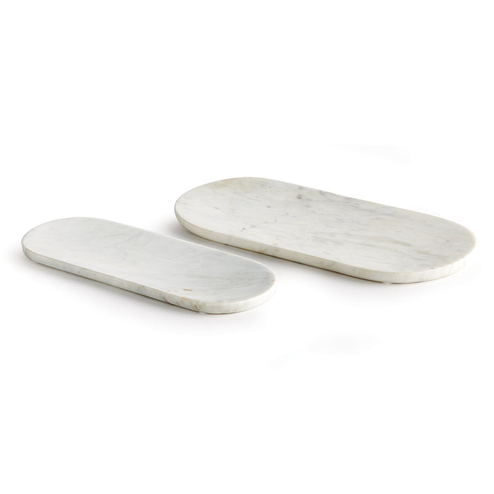 Amal Marble Trays, Set Of 2