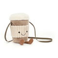 Amuseables Perkle Coffee Shoulder Bag By Jellycat