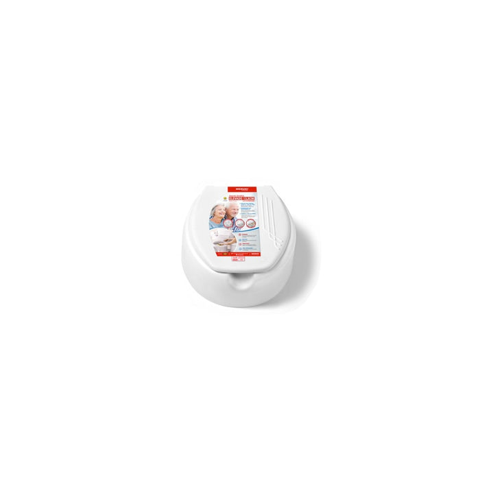 Assento Sanitário Elevado Mebuki 13,5 cm Oval com Tampa - FisioStore