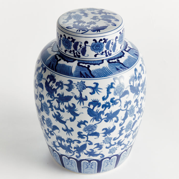 Barclay Butera Dynasty Blossom Lidded Jar - View 2