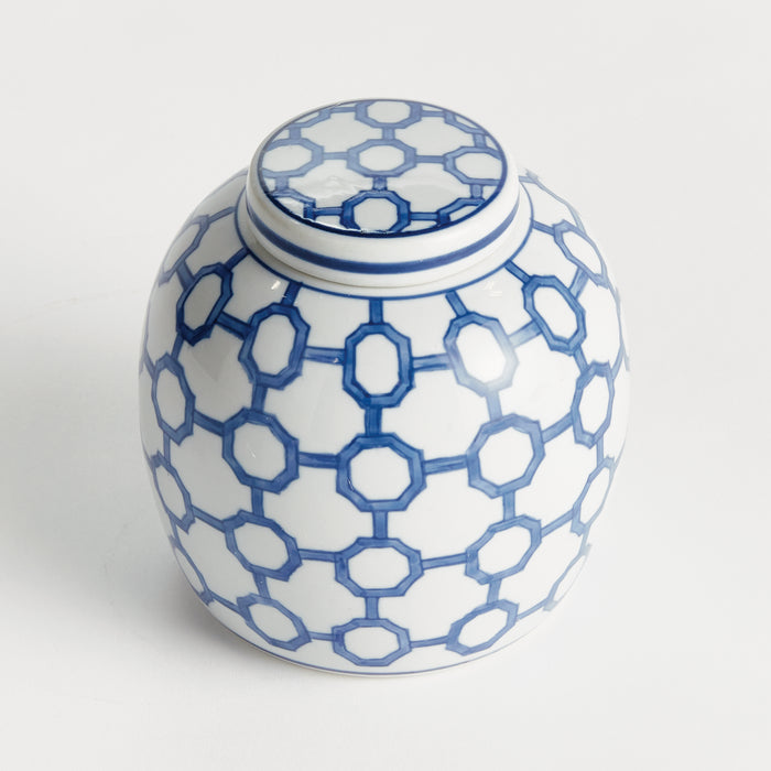 Barclay Butera Dynasty Link Lidded Jar - View 2
