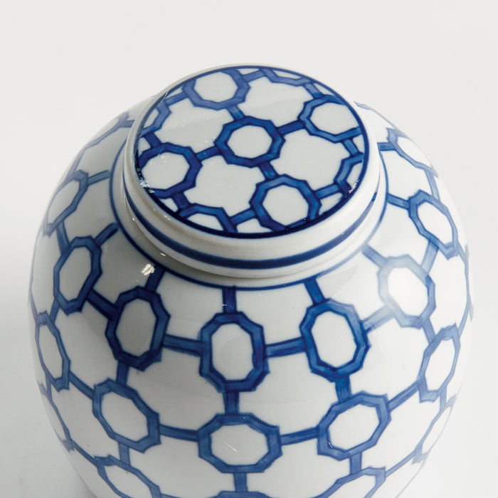 Barclay Butera Dynasty Link Lidded Jar - View 3