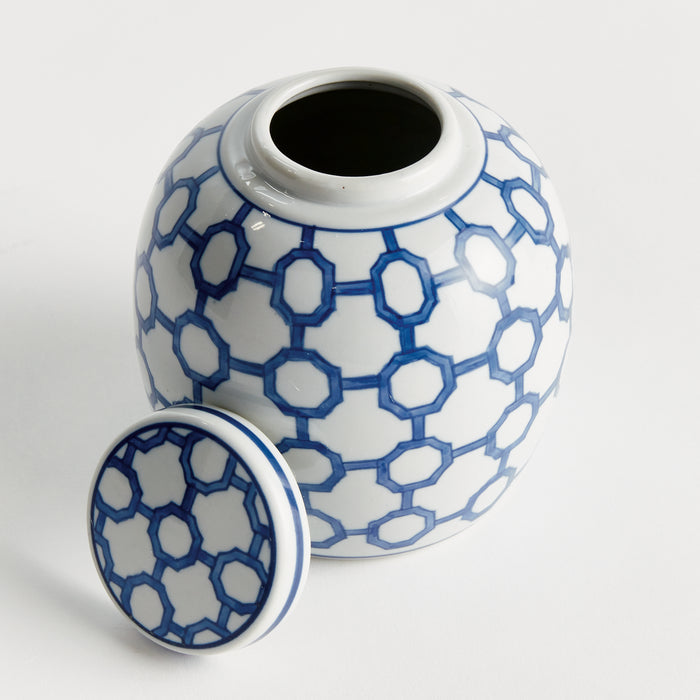 Barclay Butera Dynasty Link Lidded Jar - View 4