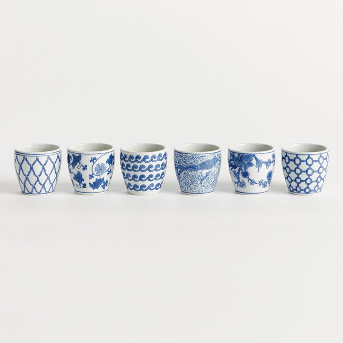 Barclay Butera Dynasty Mini Flower Pots, Set Of 6 - View 2