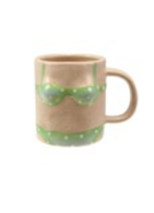 Bikini Handpainted Stoneware Mugs by HAZEL MAZEL - view 2