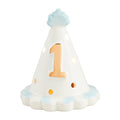 Blue Birthday Hat Light-Up Sitter By Mud Pie