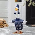 Blue Sweater For Giddy The Porch Goose by Evergreen