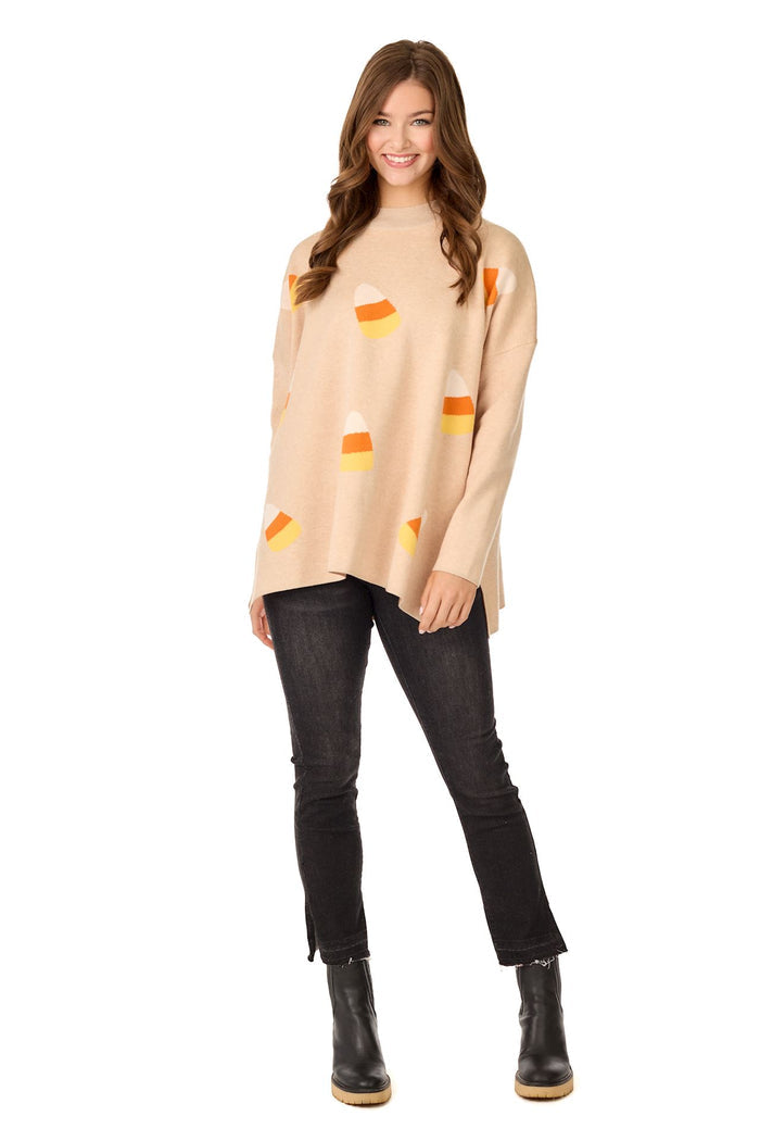 Boo Jacquard Sweater by Mud Pie