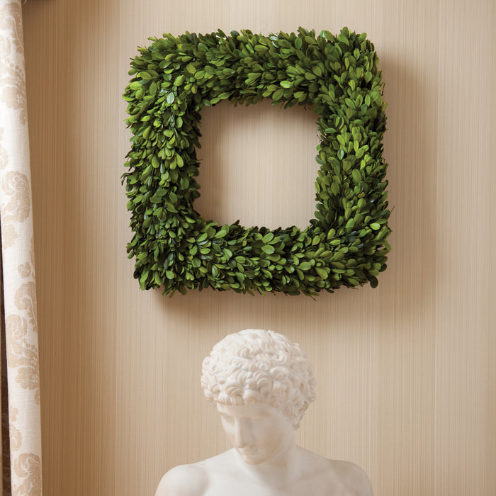 Boxwood Square Wreath 16" - View 2