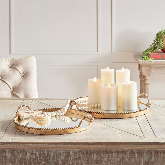 Braiden Decorative Mirrored Trays, Set Of 2 - View 7
