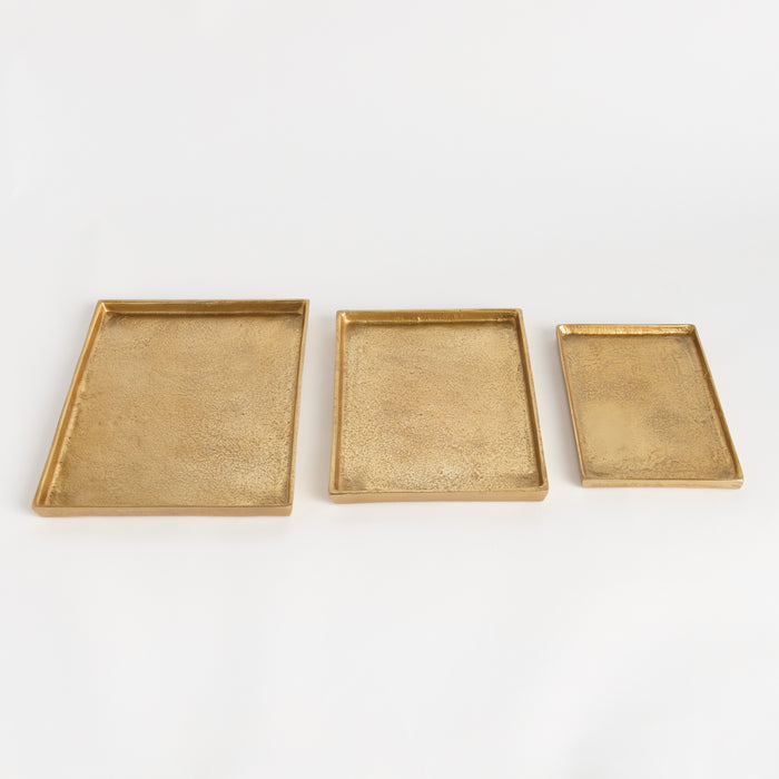 Brett Rectangular Decorative Trays, Set Of 3 - View 5