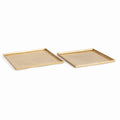 Brett Square Decorative Trays, Set Of 2