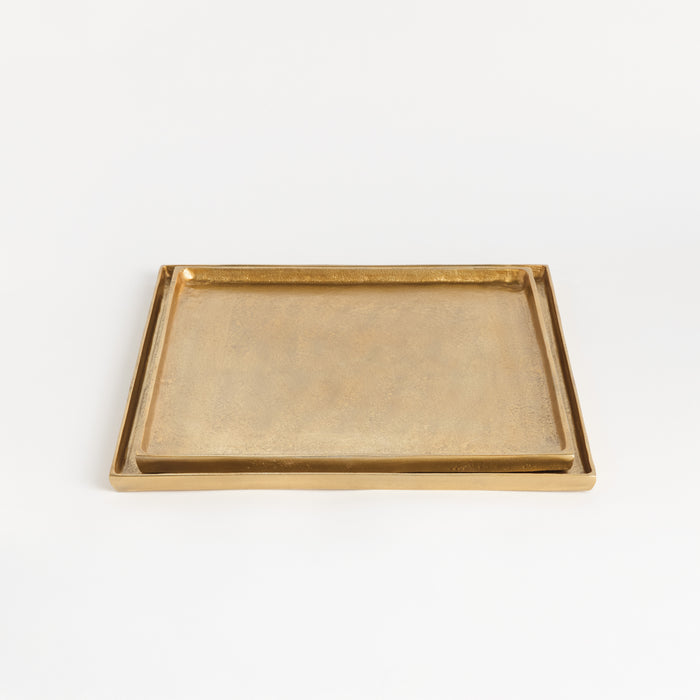 Brett Square Decorative Trays, Set Of 2 - View 3