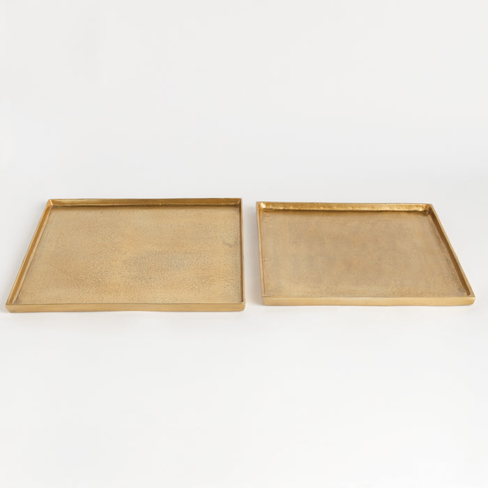 Brett Square Decorative Trays, Set Of 2 - View 4