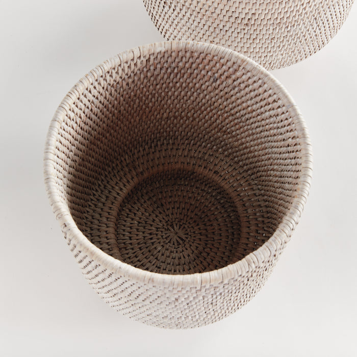 Burma Rattan Cachepots Large, Set Of 2 - View 3