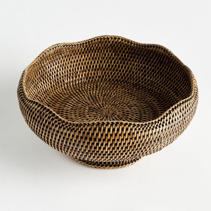 Burma Rattan Footed Bowl - View 2