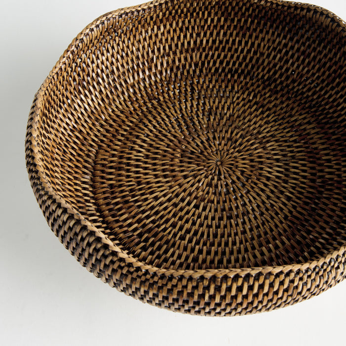 Burma Rattan Footed Bowl - View 3