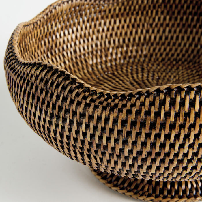 Burma Rattan Footed Bowl - View 4