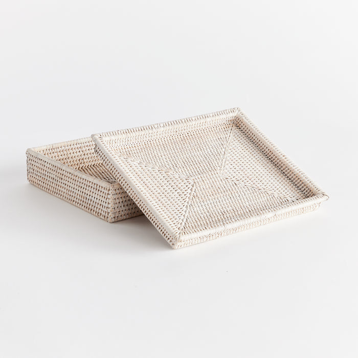 Burma Rattan Lidded Letter Box - View 2
