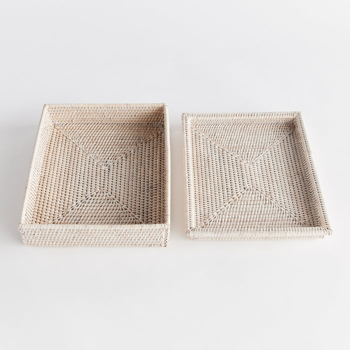 Burma Rattan Lidded Letter Box - View 3