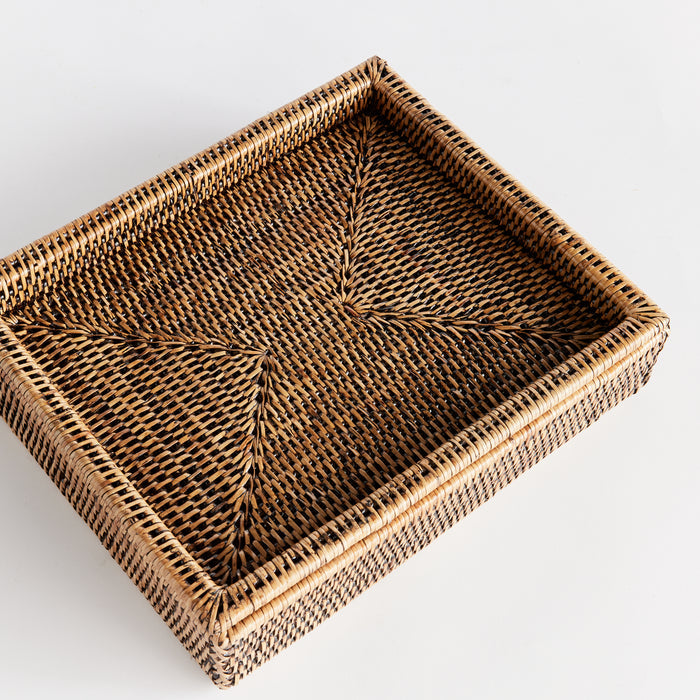 Burma Rattan Lidded Letter Box - View 4