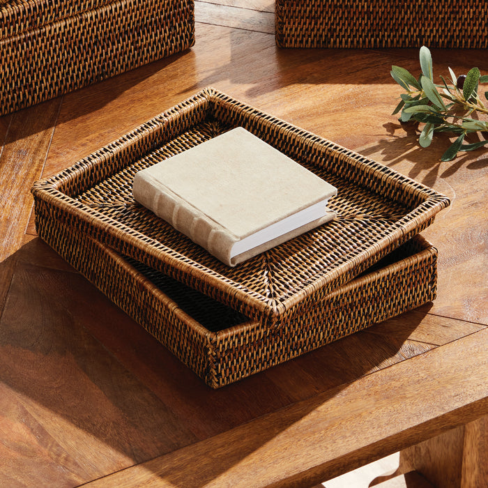 Burma Rattan Lidded Letter Box - View 5