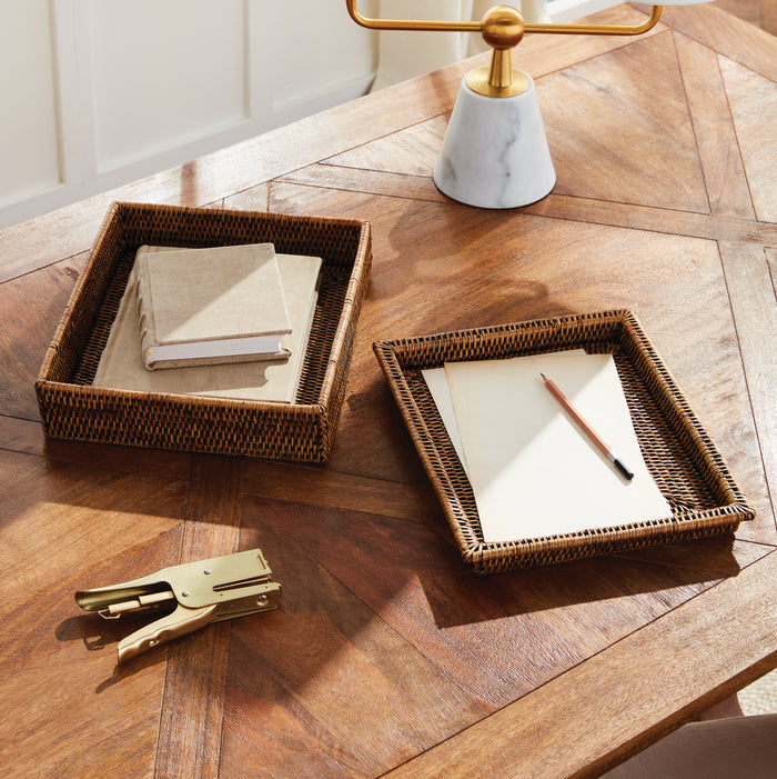 Burma Rattan Lidded Letter Box - View 6
