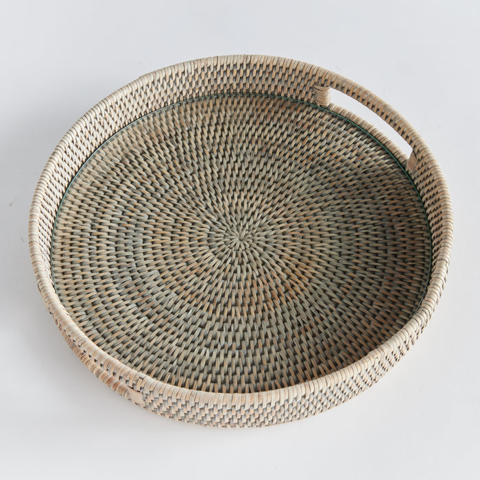 Burma Rattan Round Serving Tray - View 5
