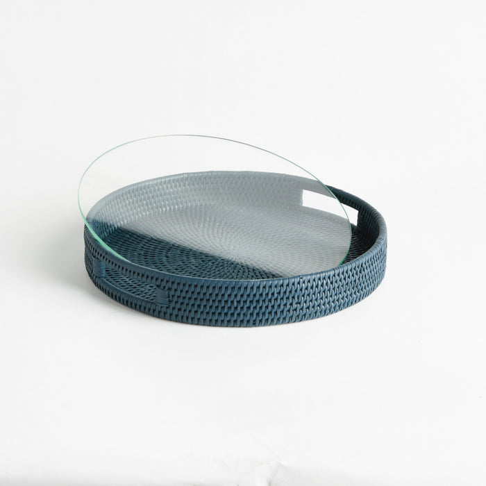 Burma Rattan Round Serving Tray - View 6