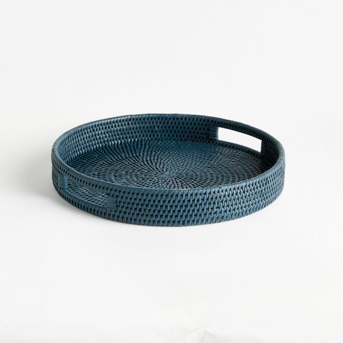 Burma Rattan Round Serving Tray - View 7