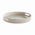 Burma Rattan Round Serving Tray Large