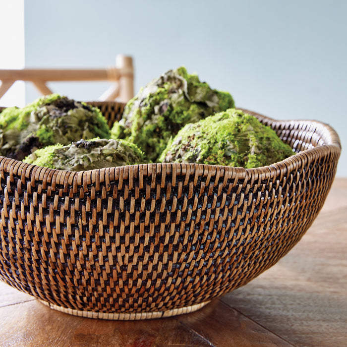 Burma Rattan Scalloped Edge Bowl - View 3