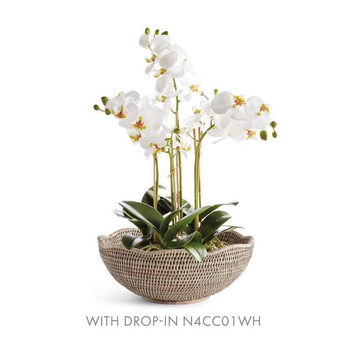 Burma Rattan Scalloped Edge Bowl - View 7