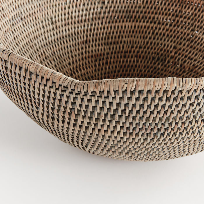 Burma Rattan Scalloped Edge Bowl Large - View 3