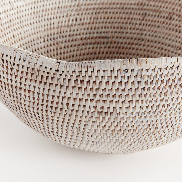 Burma Rattan Scalloped Edge Bowl Large - View 3