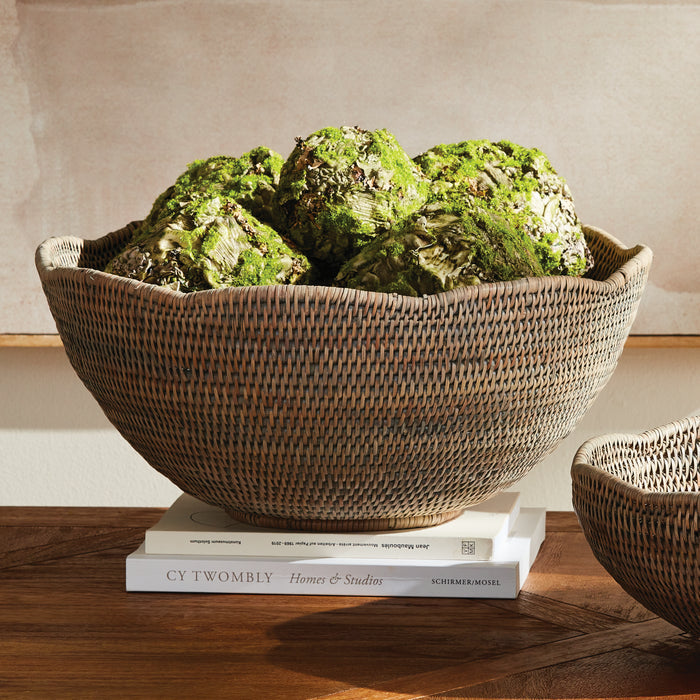 Burma Rattan Scalloped Edge Bowl Large - View 4