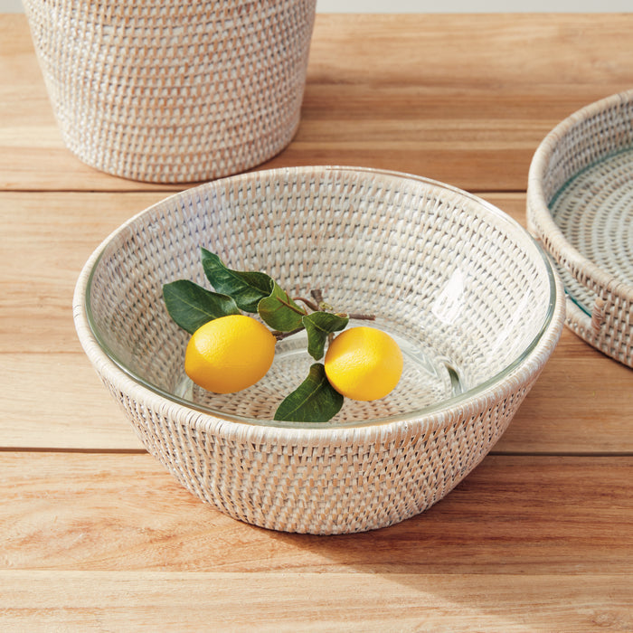 Burma Rattan Serving Bowl 10.75" - View 2