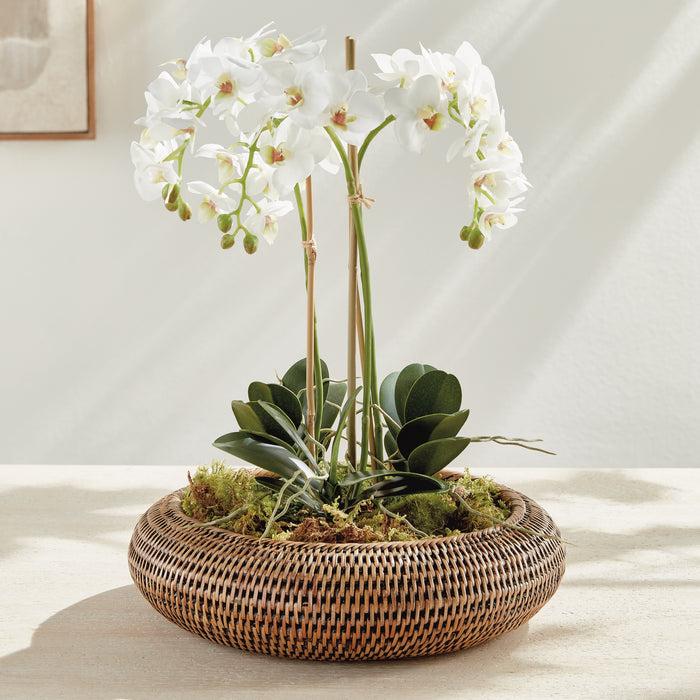 Burma Rattan Shallow Display Bowls, Set Of 2 - View 5