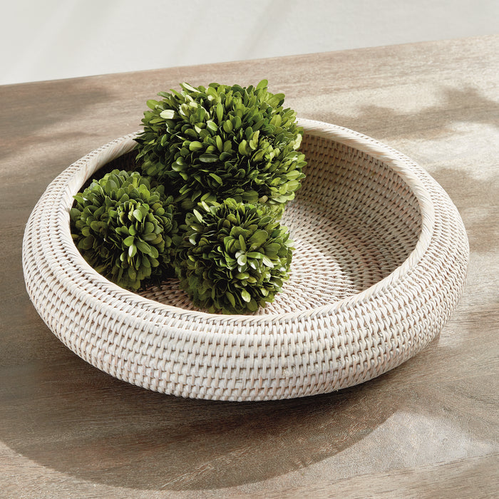 Burma Rattan Shallow Display Bowls, Set Of 2 - View 6
