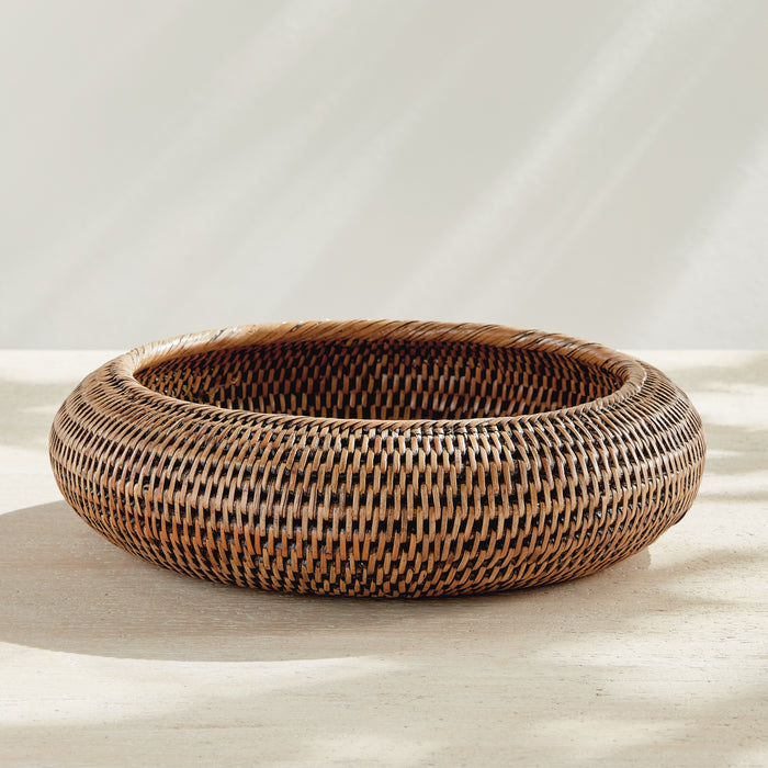Burma Rattan Shallow Display Bowls, Set Of 2 - View 6