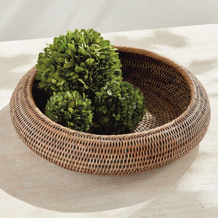 Burma Rattan Shallow Display Bowls, Set Of 2 - View 7