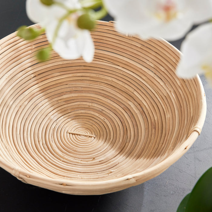 Cane Rattan Low Bowls, Set Of 2 - View 6